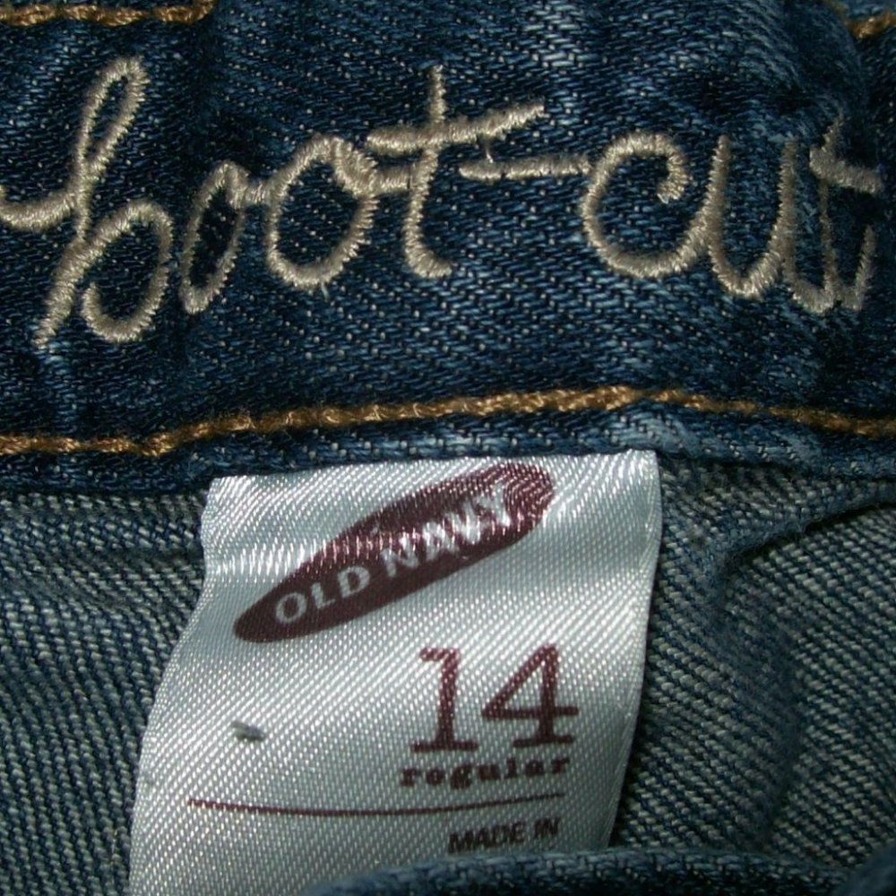 Old Navy Boot-Cut Jeans - Size Girl's 14 Regular - Picture 3 of 3